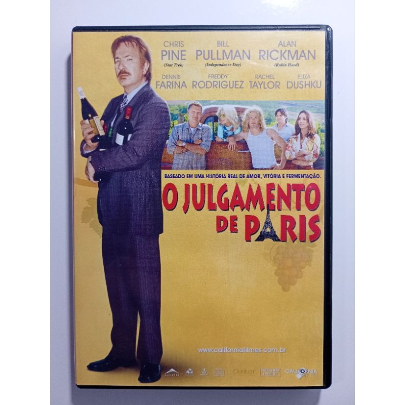 Dvd Julgamento De Paris Chris Pine Bill Pullman Raro