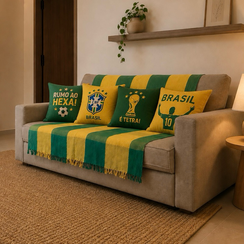 Manta Protetora Decorativa Sofá,cama,poltrona  Algodão 120x210 cm | Luxo, Conforto e Estilo | Promoção Direto da Fábrica
