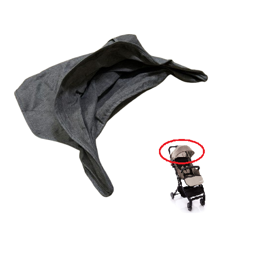 Capota Carrinho Cosco Clever Guarda Sol Tecido Bege Mescla Carro Passeio Bebê