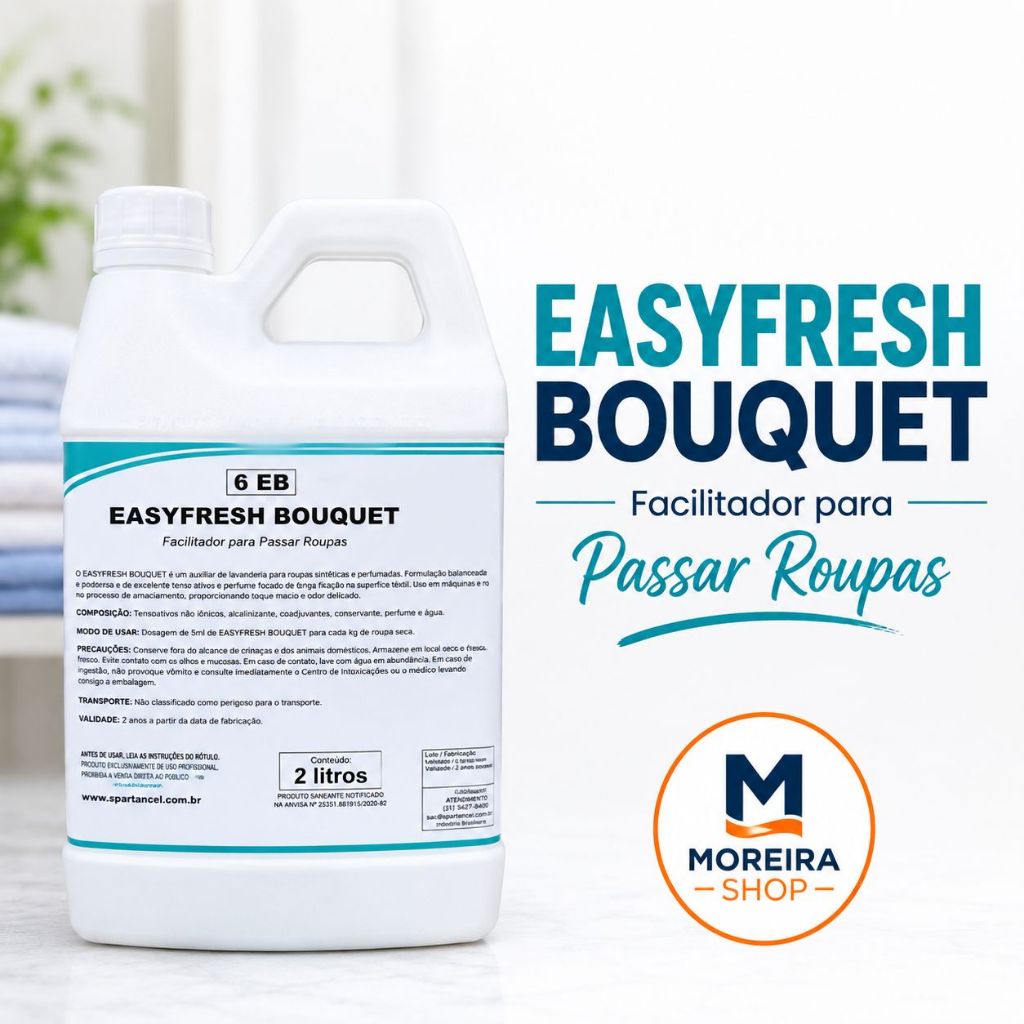 Facilitador Para Passar Roupas Easyfresh Bouquet 2L Spartan
