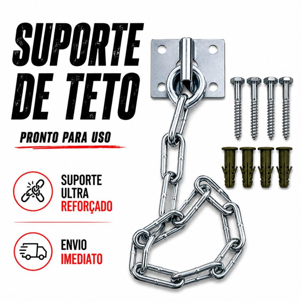 Suporte De Teto Para Saco De Pancada Boxe