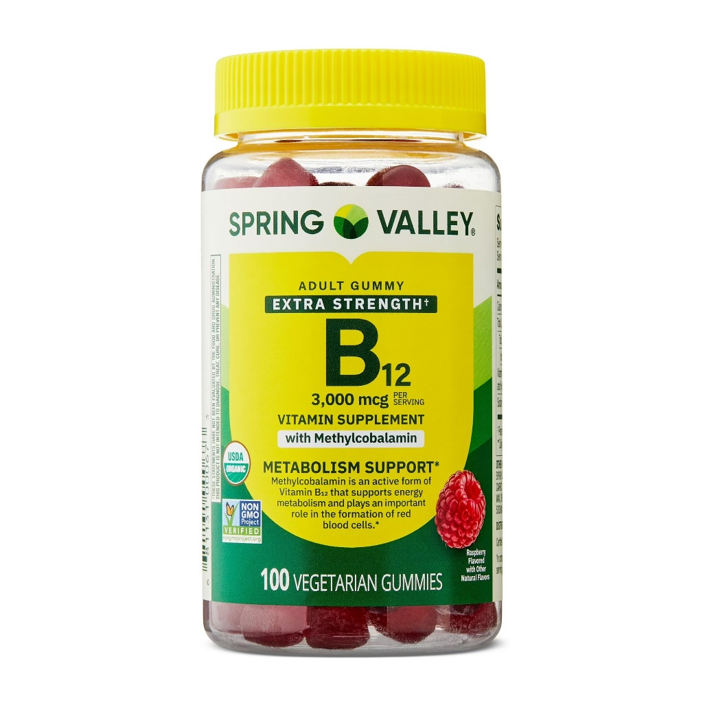 VITAMINA B12 3000MCG SPRING VALLEY 100 GOMAS IMPORTADO EUA