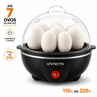 Cozedor de Ovos Eletrico 7 Ovos Voltagem 110V ou 220V Ovo Mole Medio Duro Desliga Sozinho…