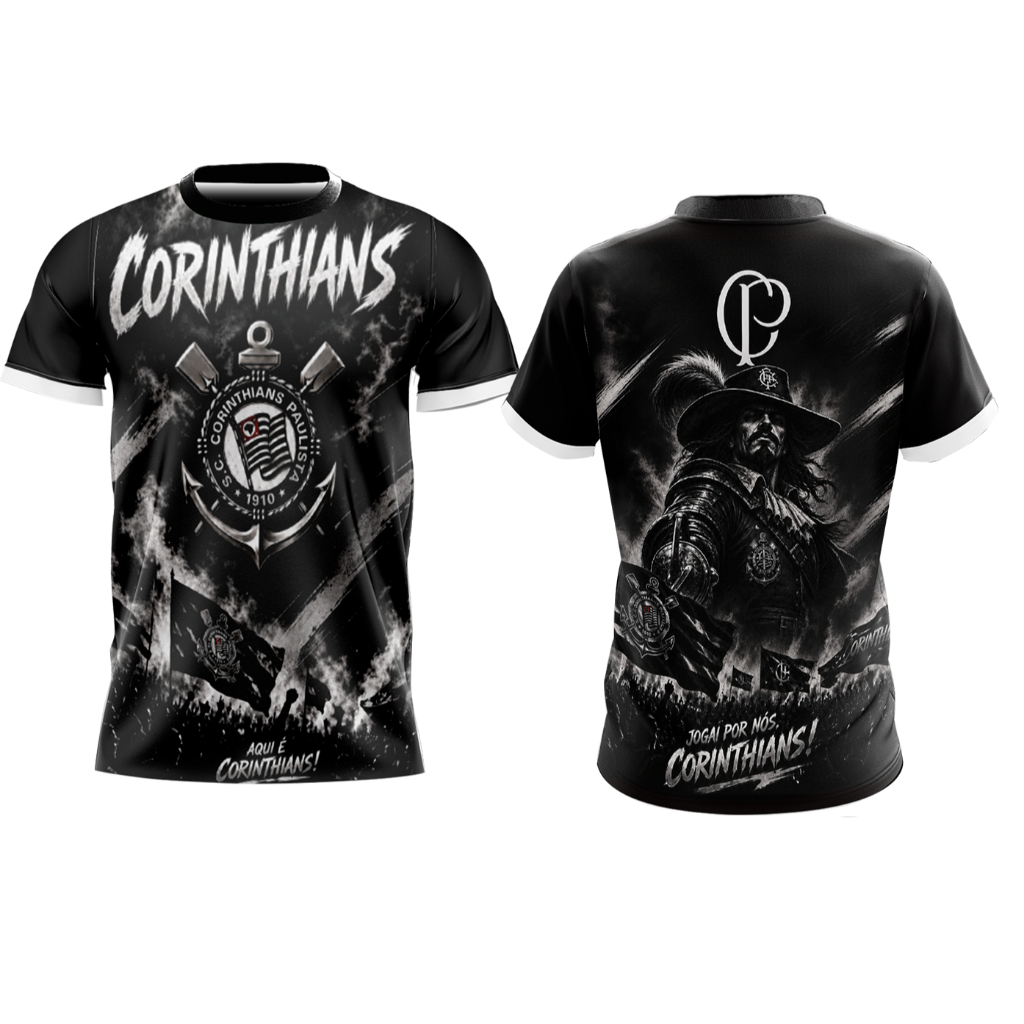 CAMISETA CORINTHIANS PRETA