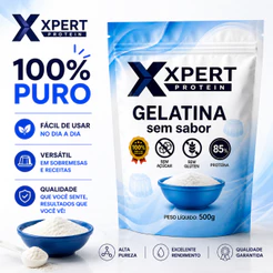 Gelatina Bovina em Pó Sem Sabor Incolor 250g - 1kg