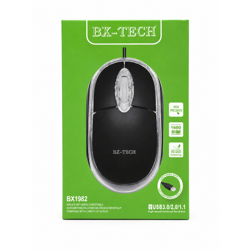 Mouse Mini Com Fio USB 1.200dpi Óptico Para Computador Notebook