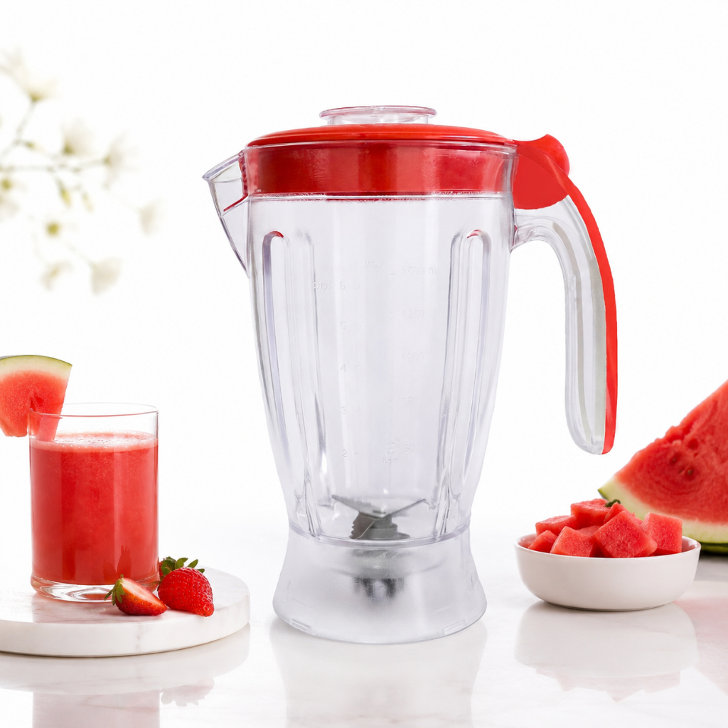 Copo serve para Liquidificador Britânia Eletronic/ Eletronic Pro 2 em 1 Cristal Tampa Vermelha