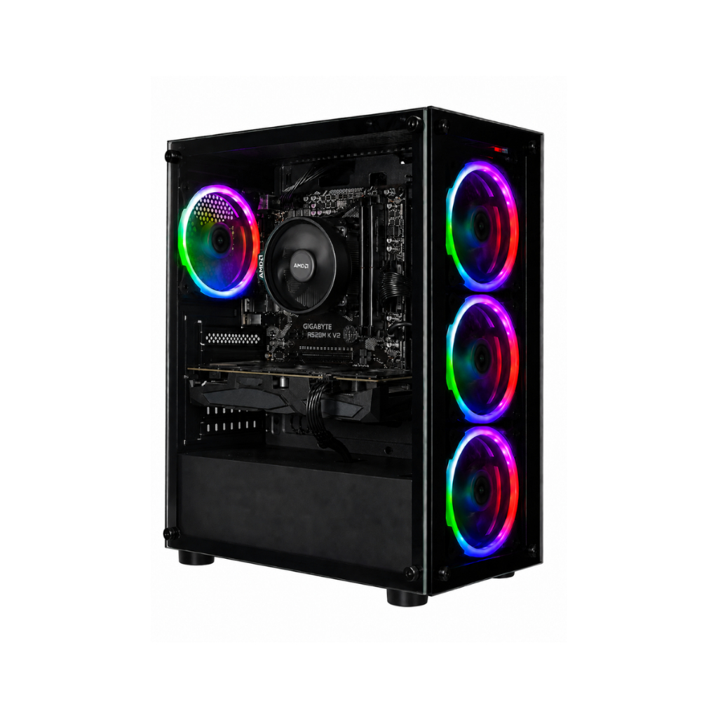 PC Gamer eFacini Eclipse R5 5600GT 16GB DDR4 RX 580 8GB GDDR5, SSD