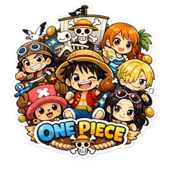 Mini Painel 50x50cm - Tema One Piece (mod1)