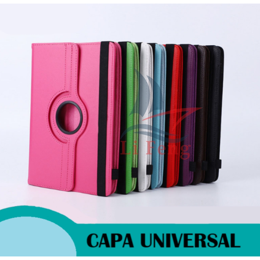 Capa Case Giratória Para Tablet Universal De  7/8 polegadas - 9/10/11 polegadas