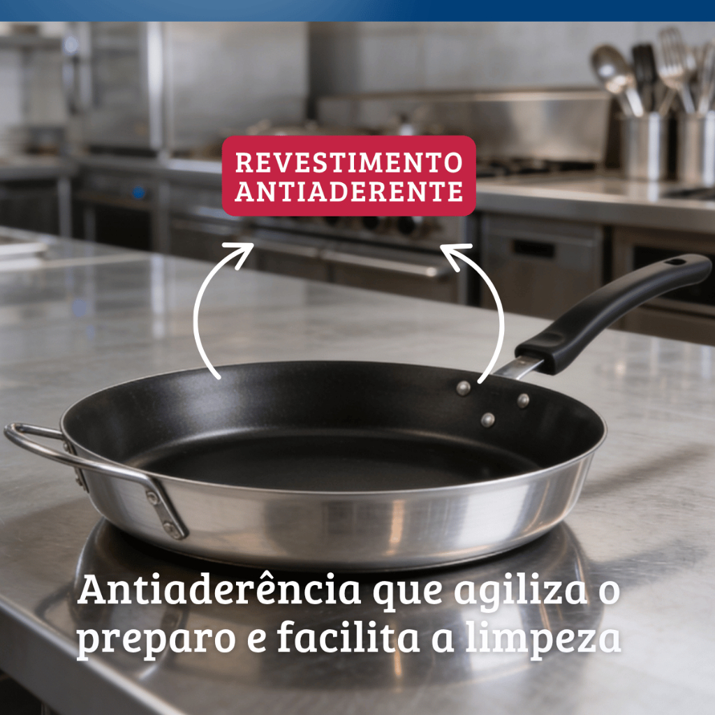 Frigideira Antiaderente Profissional 36Cm 6L Nacional · foto 2