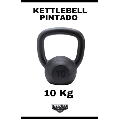 Kettlebell Pintado 10 Kg – Peso Academia Treino em Casa e Musculação Cross Fit Funcional CrossFit