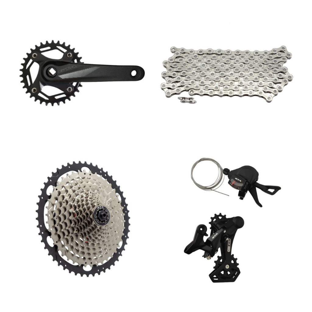 Kit Transmissão 12v Bike Corrente Cassete Cambio
