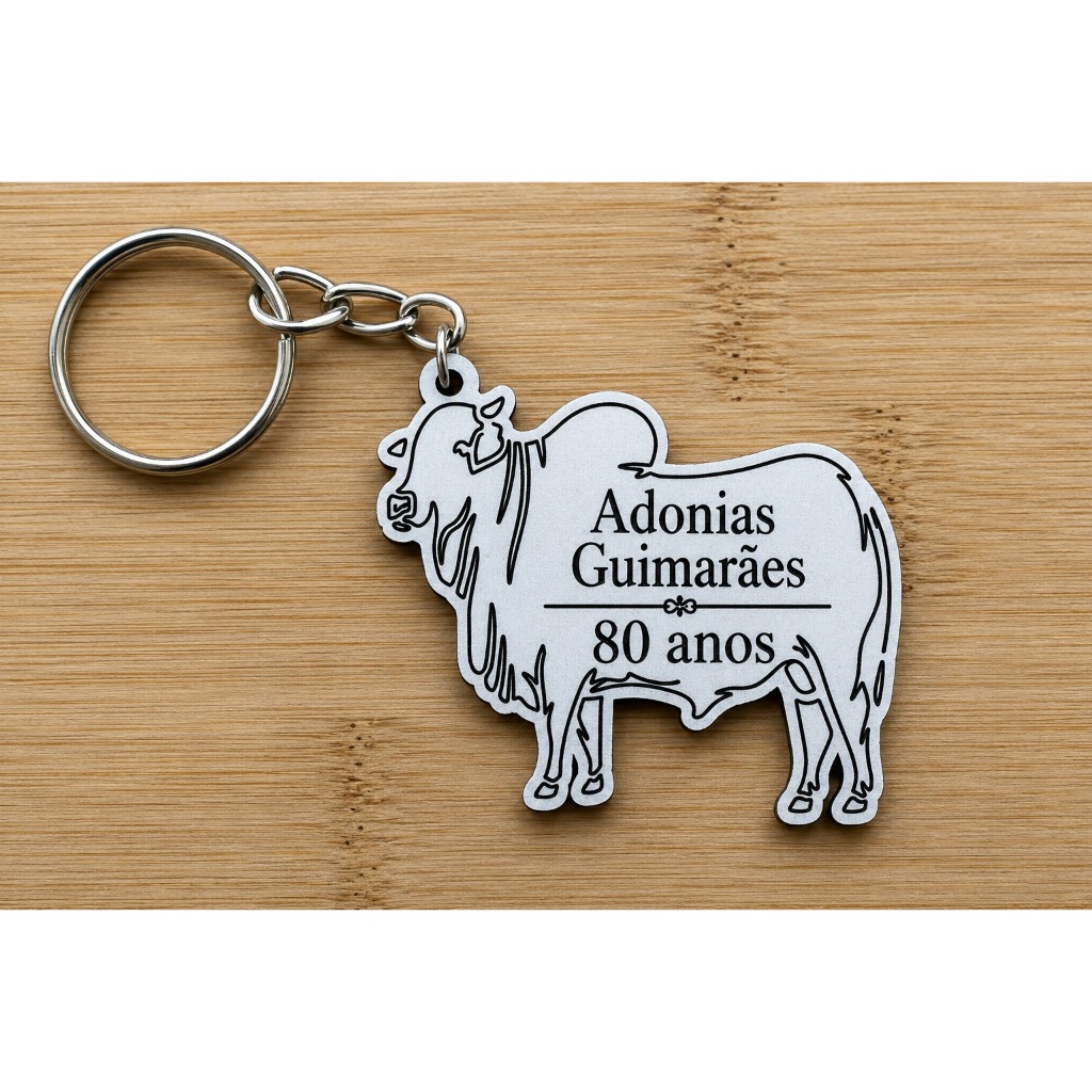 Kit de Chaveiros Boi Fazenda Agro Pecuária Rodeio Aniversário Personalizado MDF Lembrancinha Rural