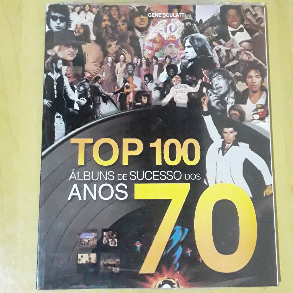 KIT COM 2 REVISTAS TOP 100 ÁLBUNS DISCOS DE SUCESSO DOS ANOS 60 E ANOS 70 ELVIS PRESLEY BEATLES BOB DYLAN THE DOORS