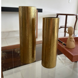 vaso metal/vaso dourado/vaso decorativo