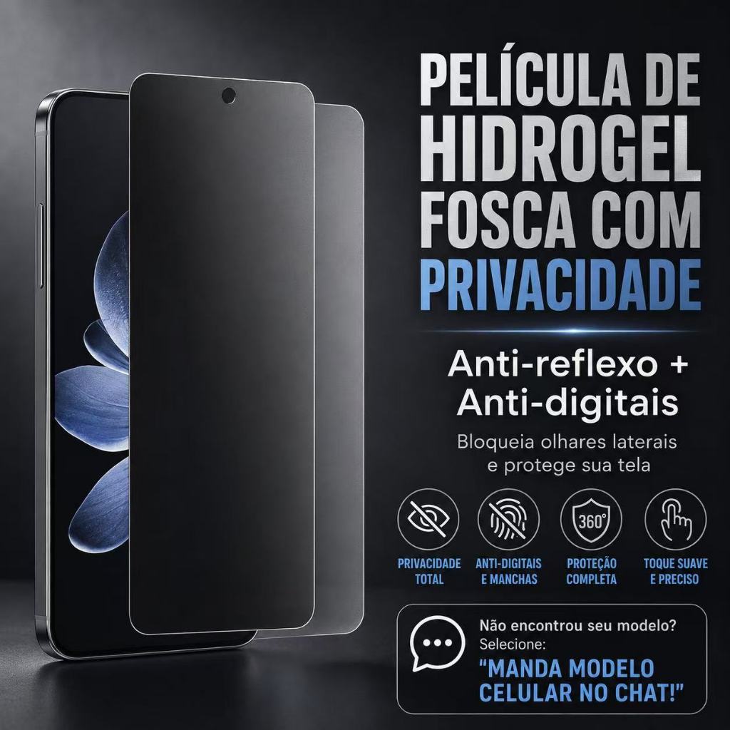 Película Hidrogel fosca privacidade Compatível Com Galaxy S22/S23/S24/S25/S25 UL