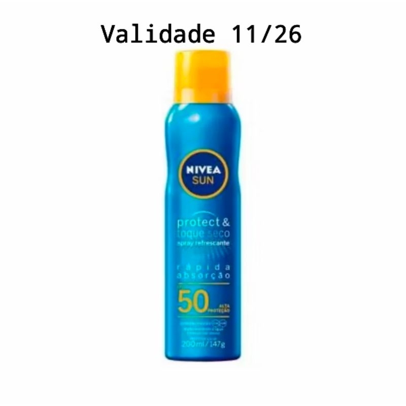 Protetor Solar Corporal Spray Nivea Sun Protect&Fresh Fps 50 com 200Ml