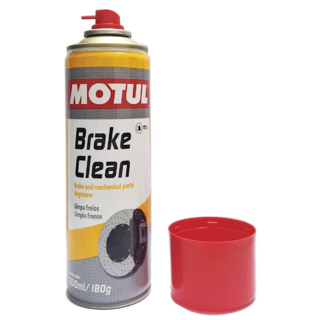 LIMPADOR DESENGRAXANTE DE DISCOS E PASTILHAS FREIOS SPRAY MOTUL BRAKE CLEAN 300 ML 180G