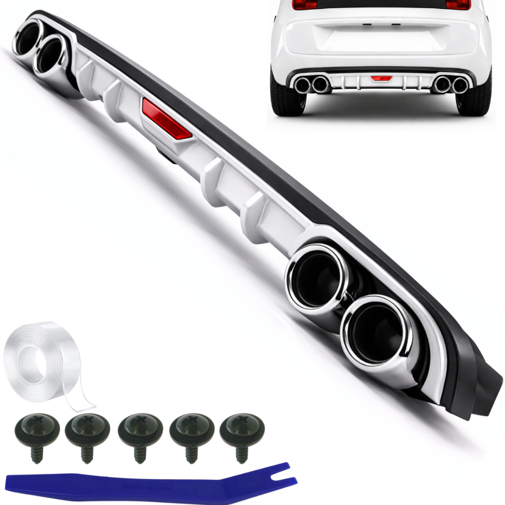 Spoiler Saia Difusor Parachoque Traseiro Para Volkswagen Chevrolet Hyundai Ford Nissan Fiat Universal