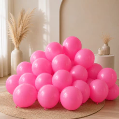 Balões São Roque Bexigas Rosa Chiclete C/50 Unidades
