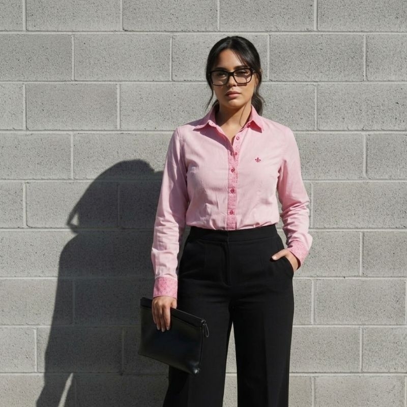 Camisa Social Feminina Dudalina Algodão Egípcio Tam 36 Alta qualidade / Brechó