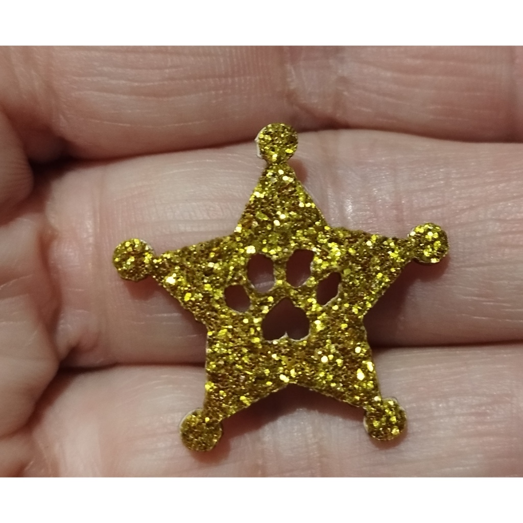 Adesivos Pet Estrela Lei Dourada (120 Adesivos)