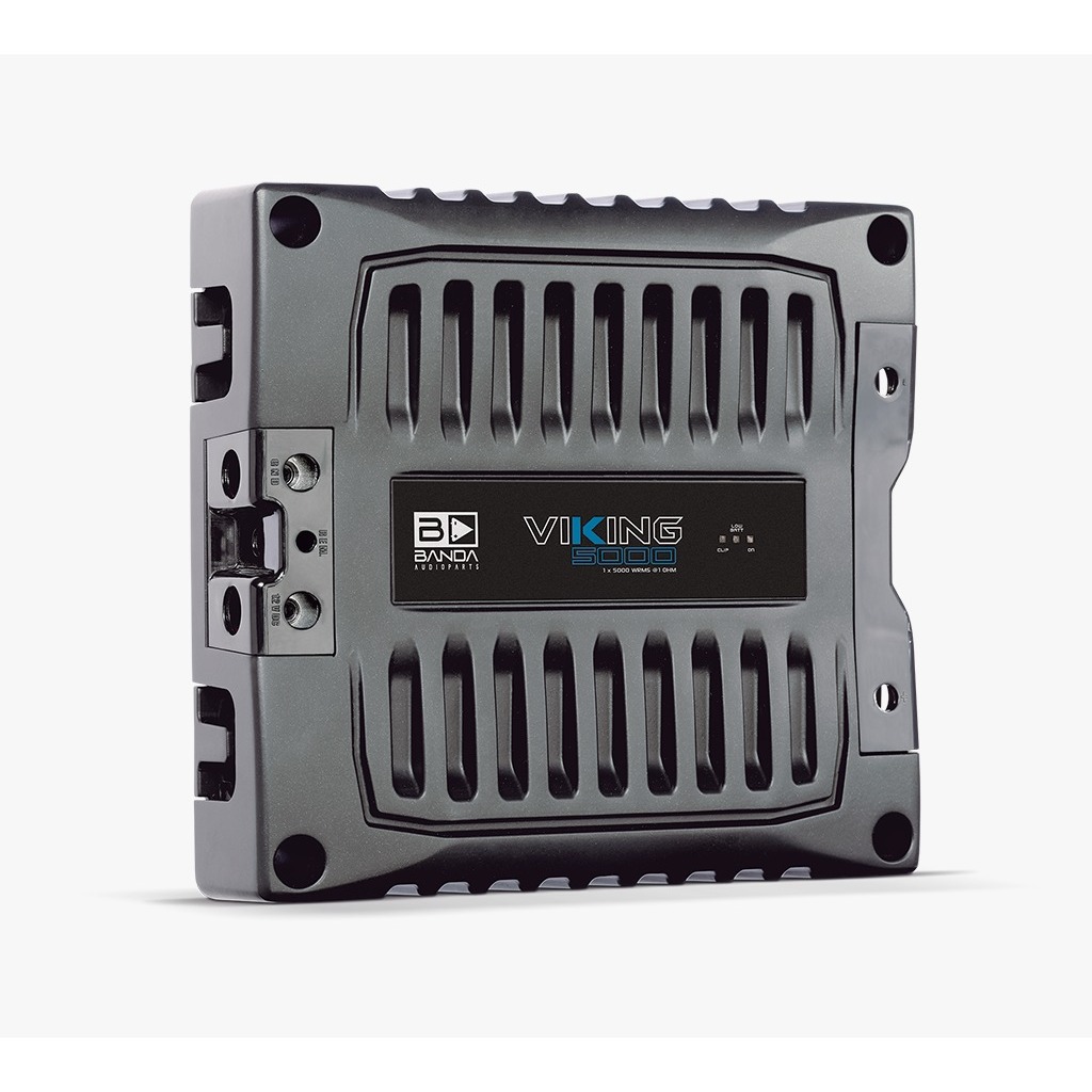 Modulo Amplificador Banda Viking 5001 5000rms 1 ohms Preto Som Automotivo