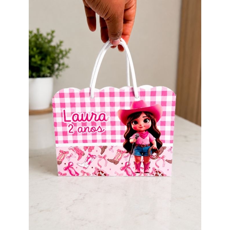 Sacolinha Lembrancinha Personalizada PEGUE E MONTE ,Qualquer tema, aniversário Dino Baby , Boiadeirinha, Safari Festa