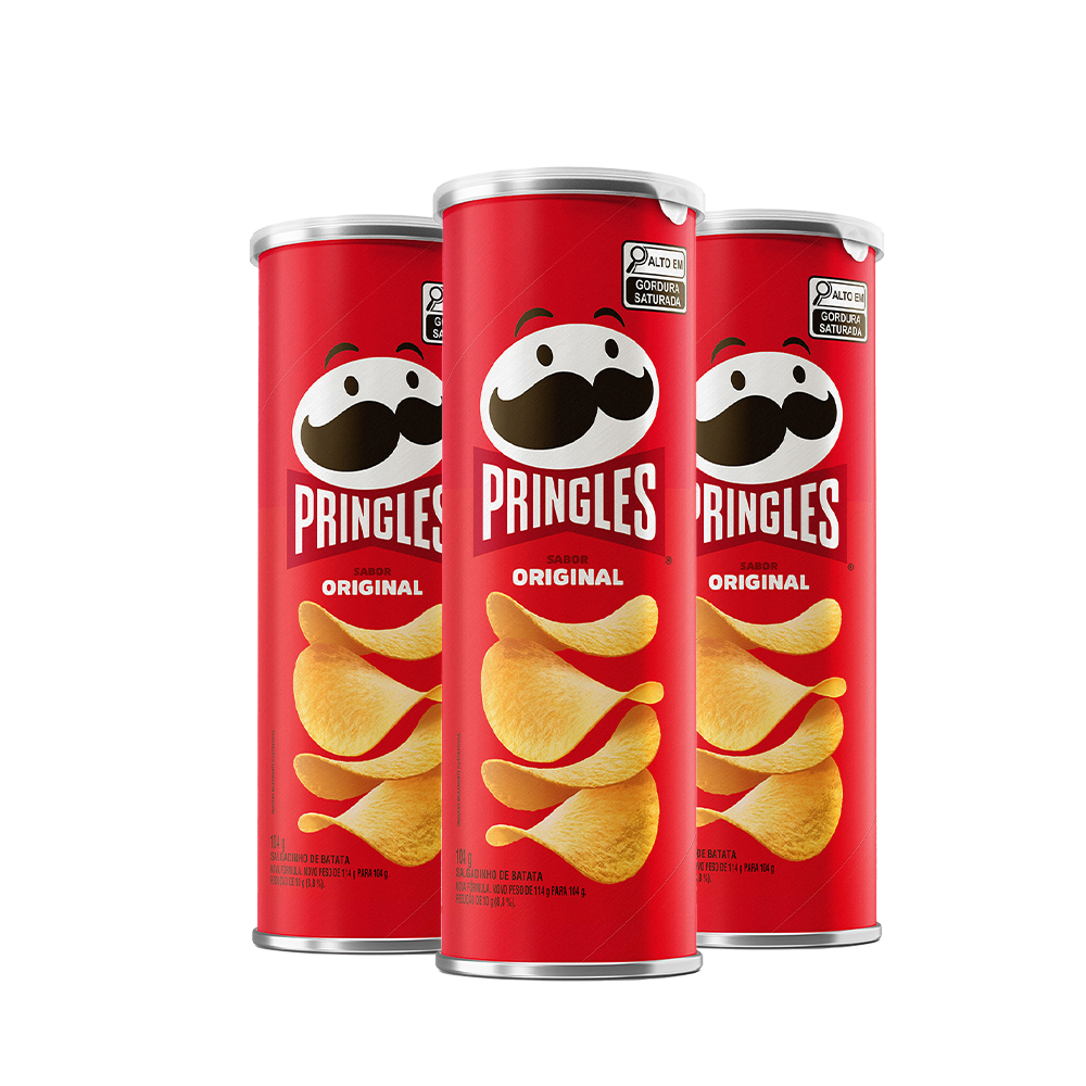 Combo Batata Pringles Original 3 Unidades