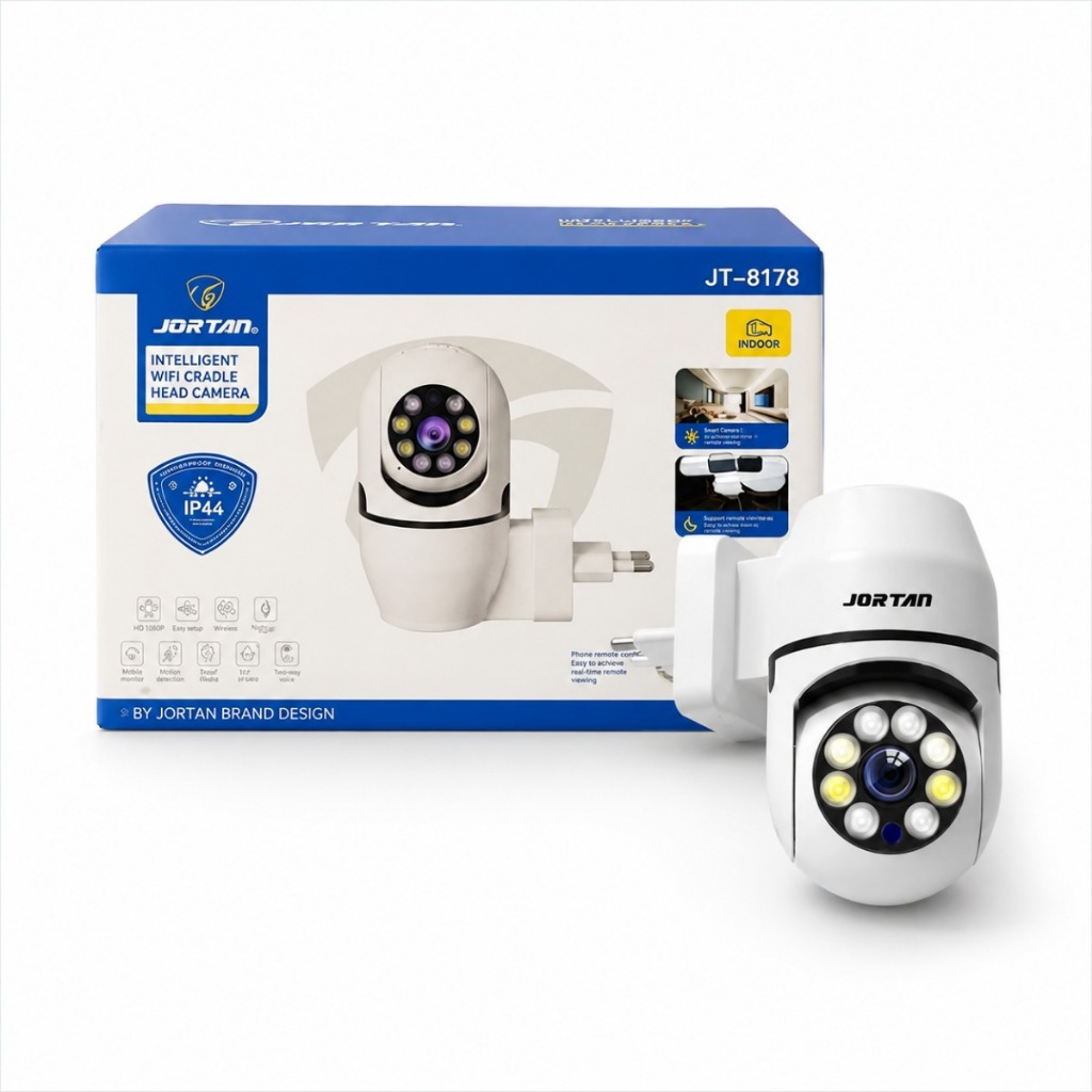 Câmera De Segurança Tomada Wifi JT-8178 Visão Noturna HD 1080P