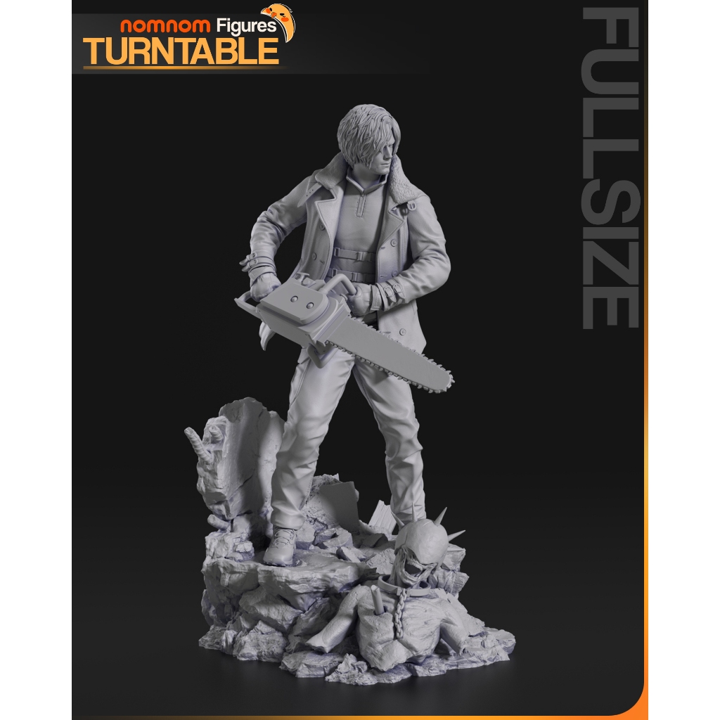 Action Figure Leon S Kennedy Resident Evil 4 Diorama Resina 12k - Garage Kit Estátua Sem Pintura Thay Master
