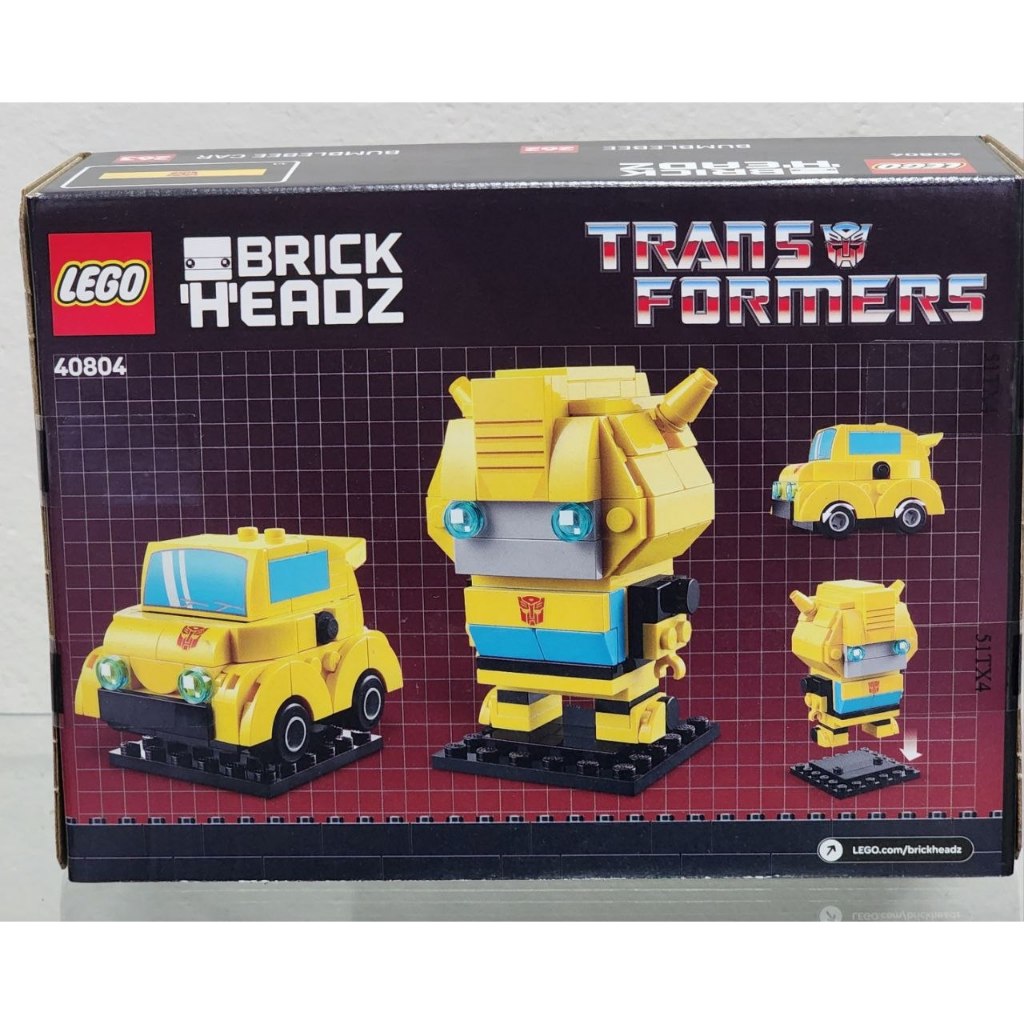 Lego Brick Headz Transformers Bumblebee 40804