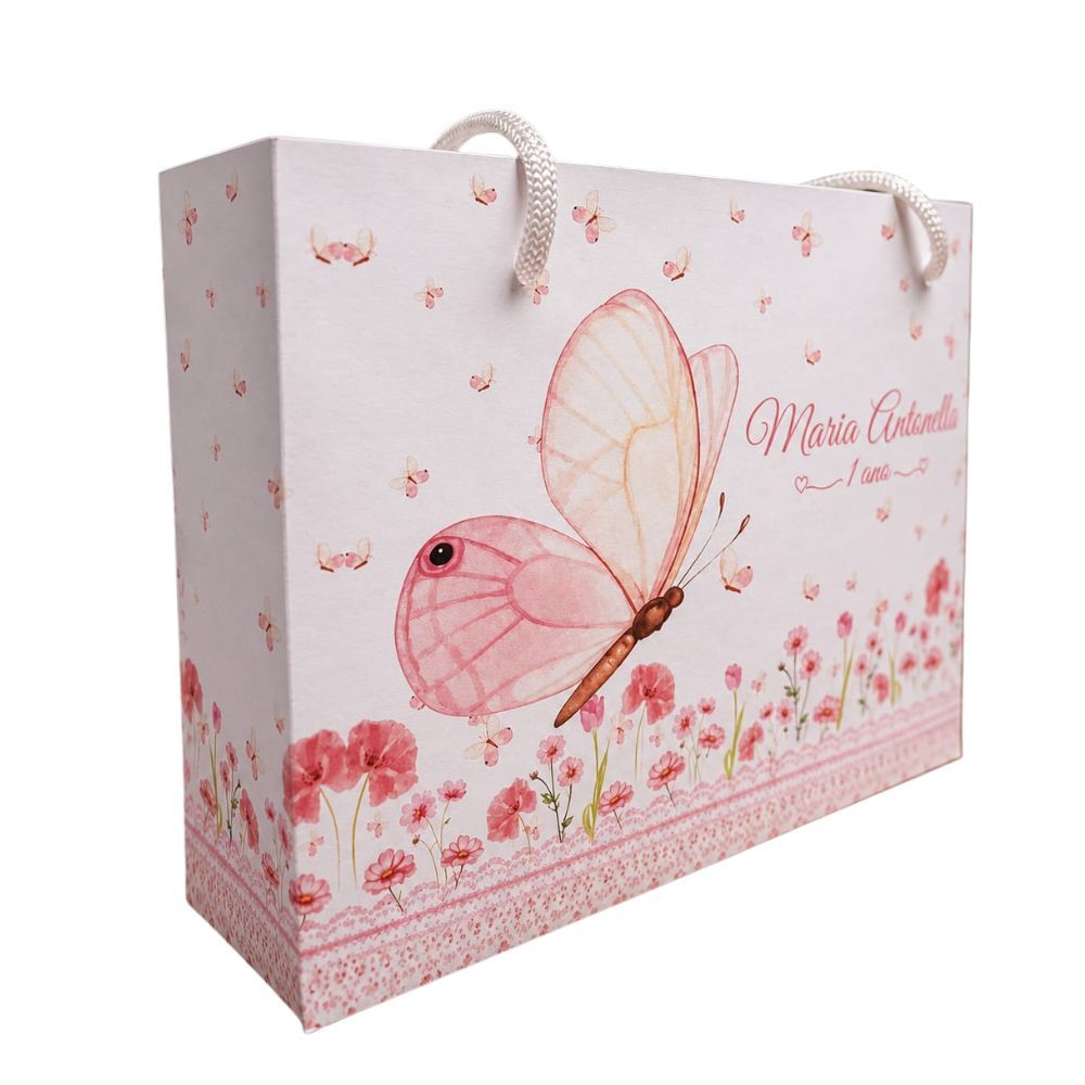 Sacolinhas personalizadas - Jardim das borboletas - envio rápido - Aniversário - fazemos qualquer tema