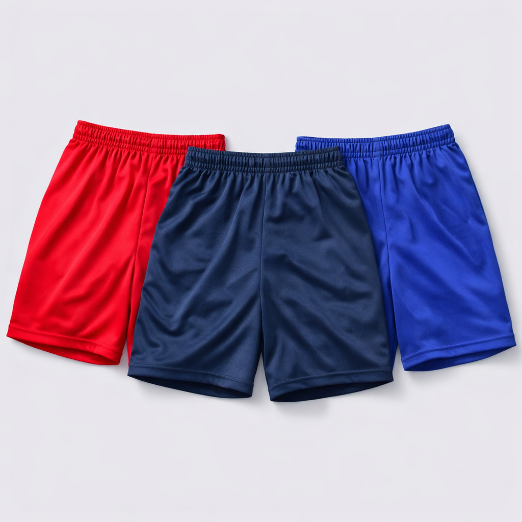 Kit 2 Bermudas Esportiva Infantil Masculina Tecido Leve Ideal para Esportes e Lazer
