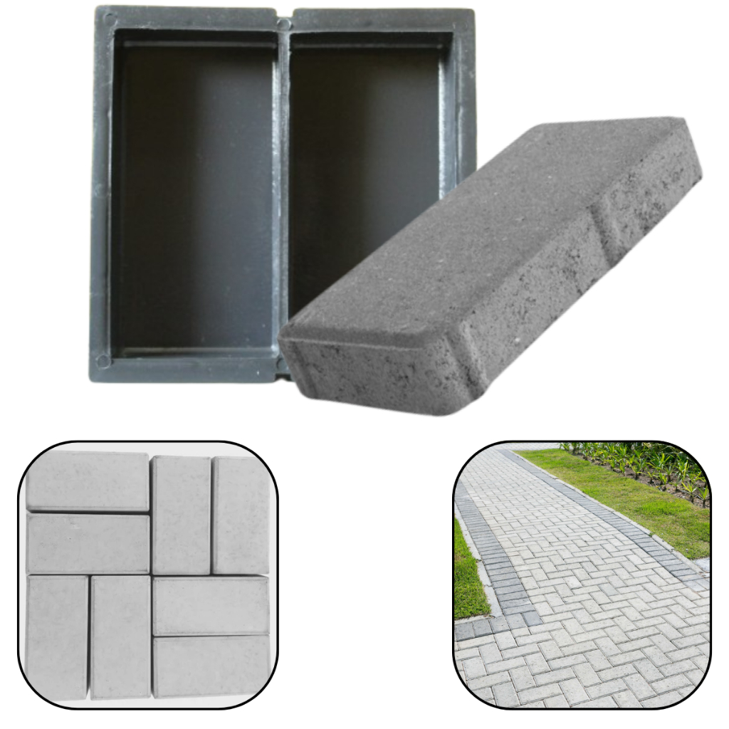 10 Formas 20x10x04 Molde Plastica Para Concreto Fabricação Peças Reforçadas Envio Imediato
