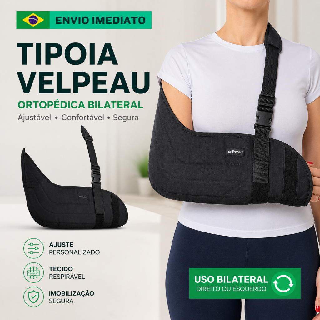 Tipoia Estabilizadora Imobilizadora Vealpeu Ortopédica Americana Bilateral Para Ombro Pós Cirurgia