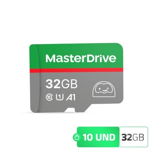 Cartao de Memoria 32GB Kit 10 ATACADO MasterDrive Class 10 com Adaptador