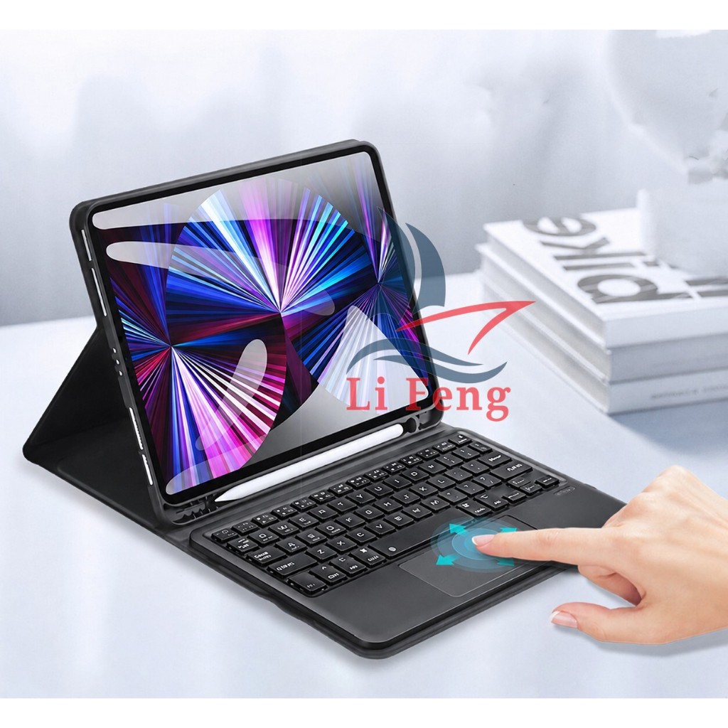 Capa Com Teclado Trackpad Para Galaxy Tab S7/S8/S9FE 11"/S10 Lite S9+/ S10 Plus 