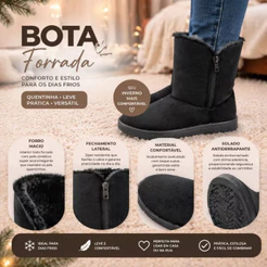 Bota Feminino E Masculino Infantil Forrada Blackboar Ugg Confortável