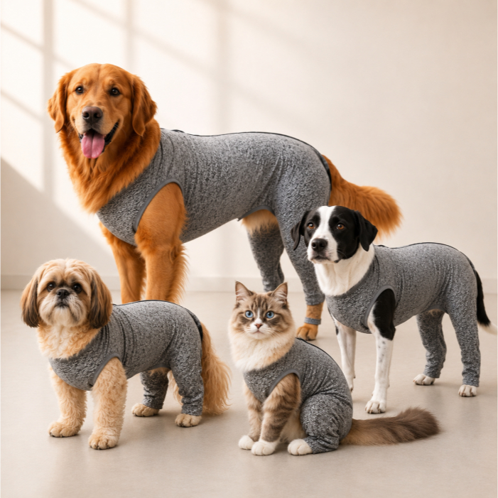 Roupa Pós Cirúrgica Membros Posteriores Pet Cachorro e Gato Tamanho 00 ao 15 Perninha