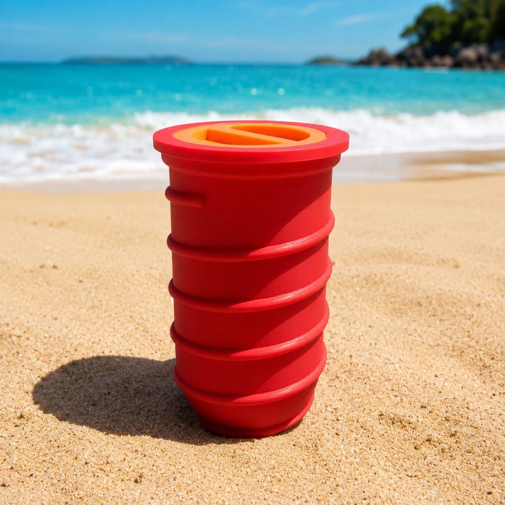 Cofre de Areia para Praia | Esconda e Proteja Celular, Chaves, Carteira e Objetos de Valor