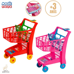 Carrinho de Compras Supermercado Infantil Super Market com Calculadora