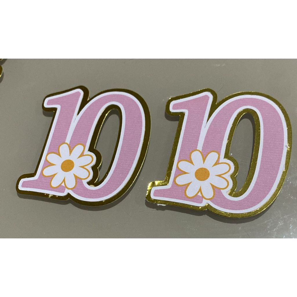 Aplique Número Tema Margarida em Duas Camadas Decoração Festa Infantil fizemos outros temas — imagem 2 de 2