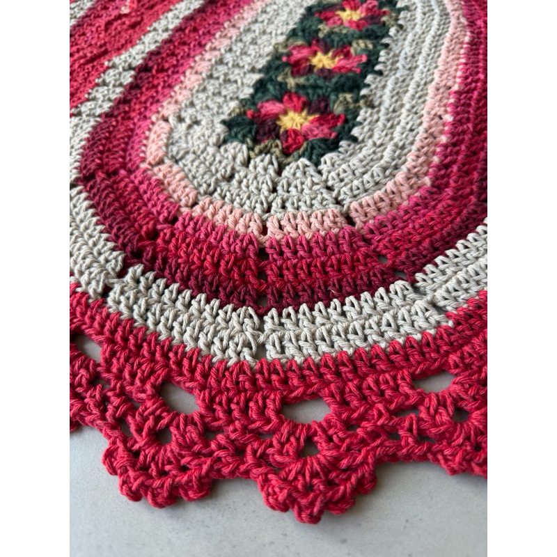 Par de tapetes em crochê, tapete de porta crochê, 2 peças. PRONTA ENTREGA!