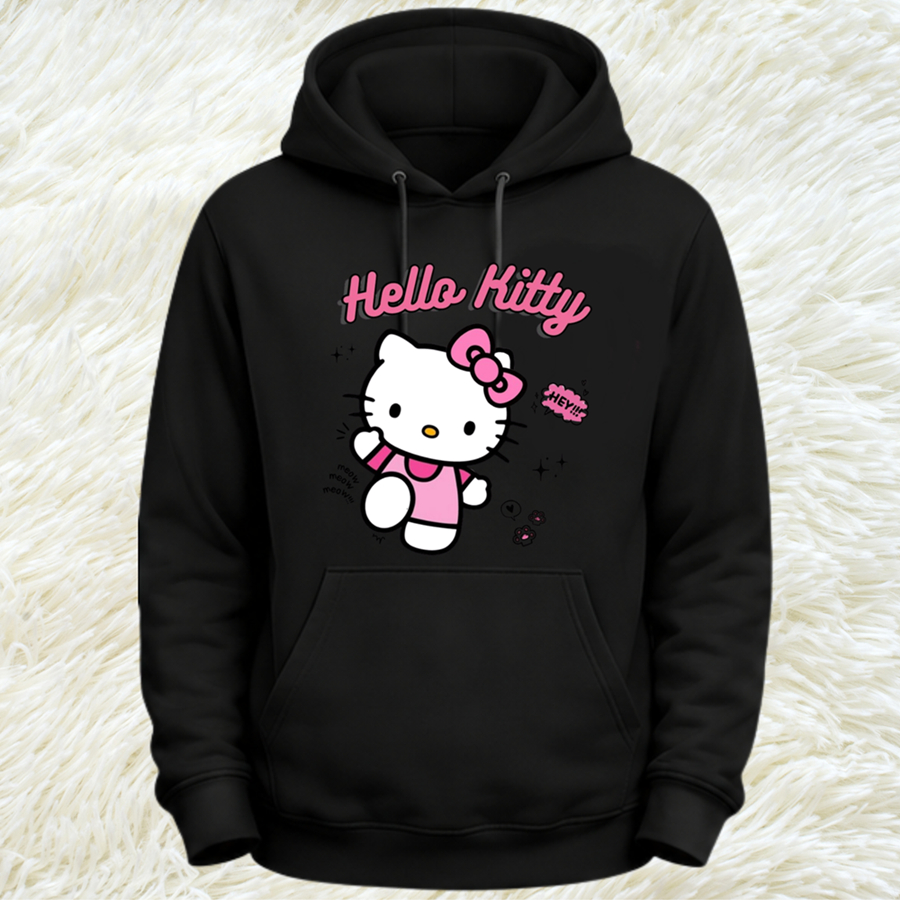 MOLETOM HELLO KITTY INFANTIL E ADULTO – SUPER CONFORTÁVEL