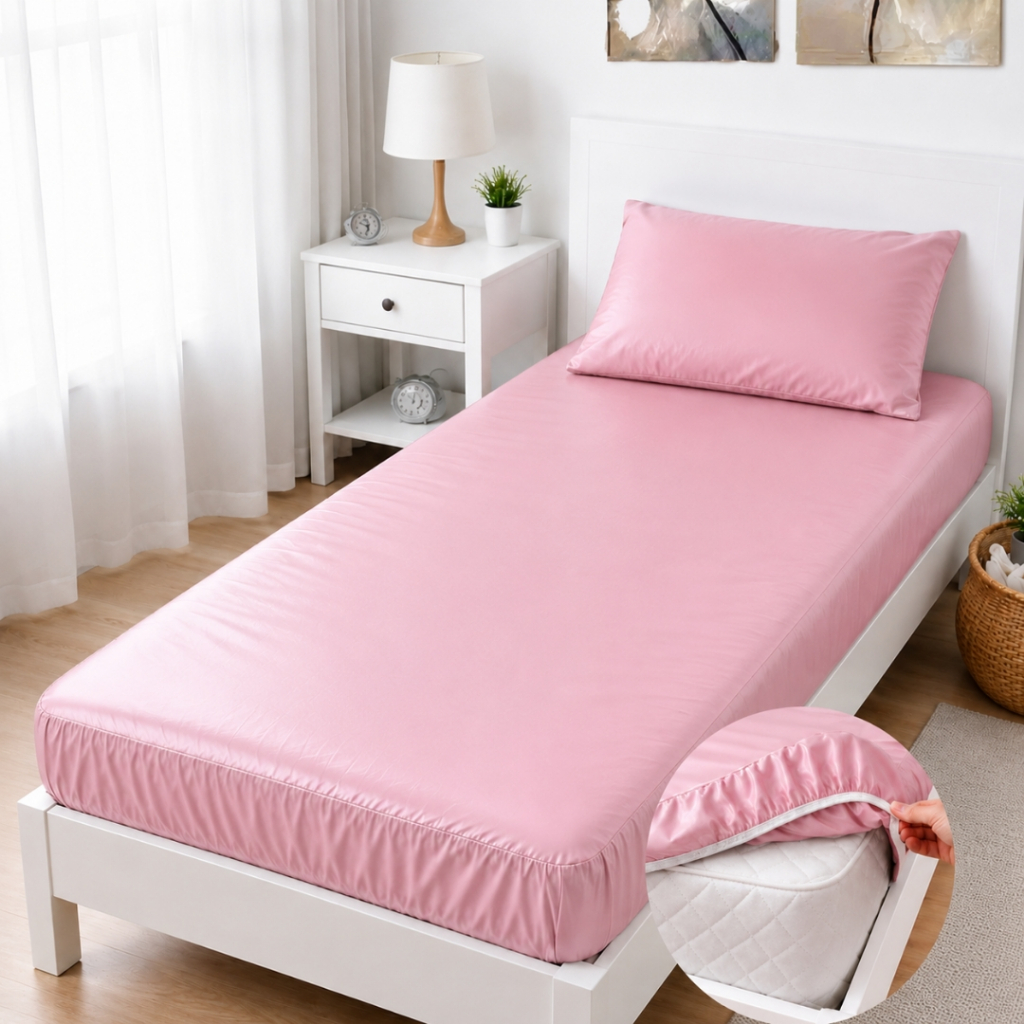 Capa Protetora De Colchão 100% Impermeável Silenciosa Solteiro Antialérgica Antiácaro Cama Box