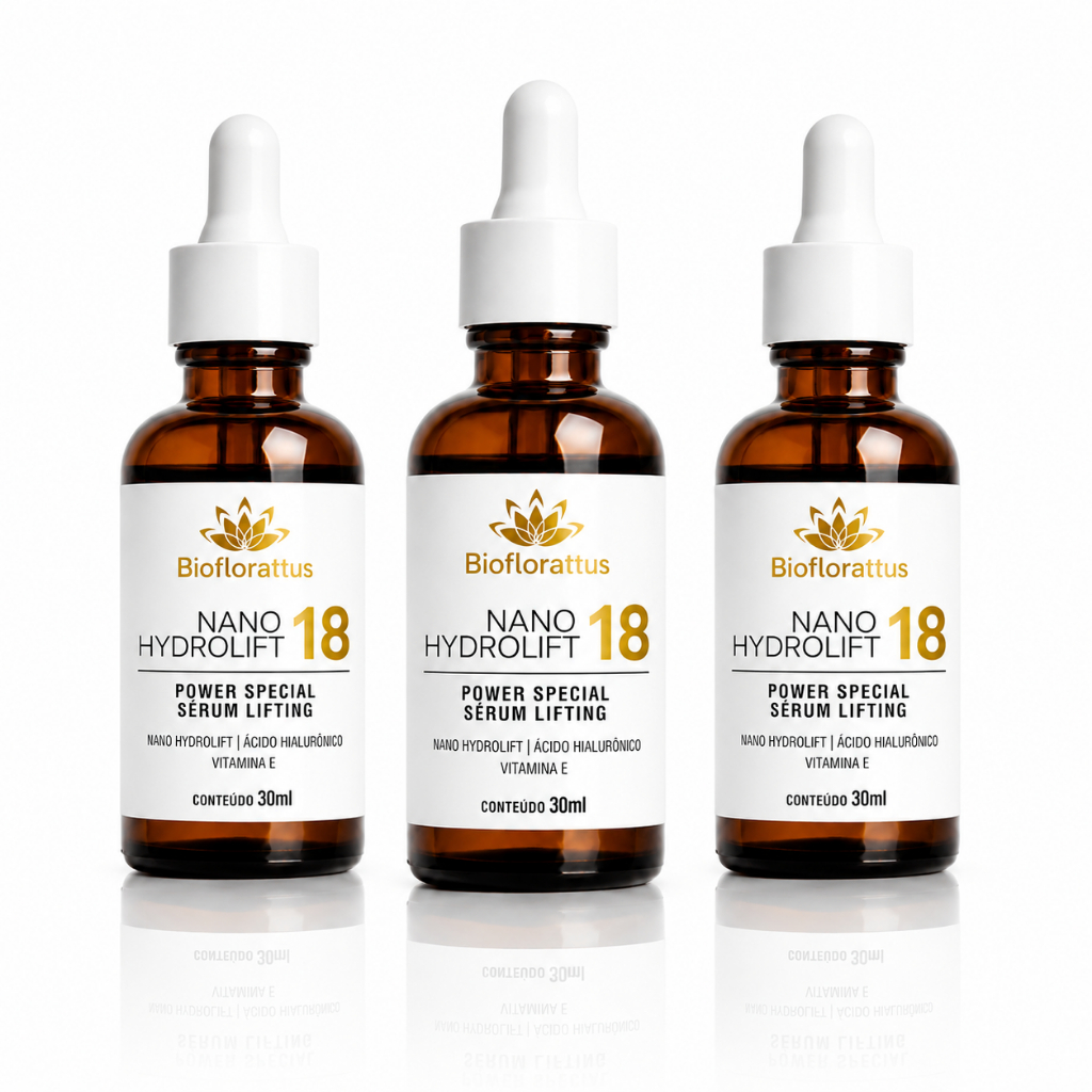 Kit 3 Sérum Facial Efeito Cinderela Lifting Instantâneo Anti Rugas e com Ácido Hialurônico
