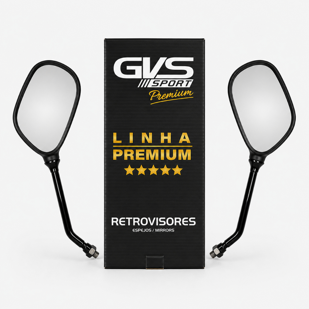 Retrovisor Moto Fazer 250 Xtz Lander Yamaha Convexa Gvs Par