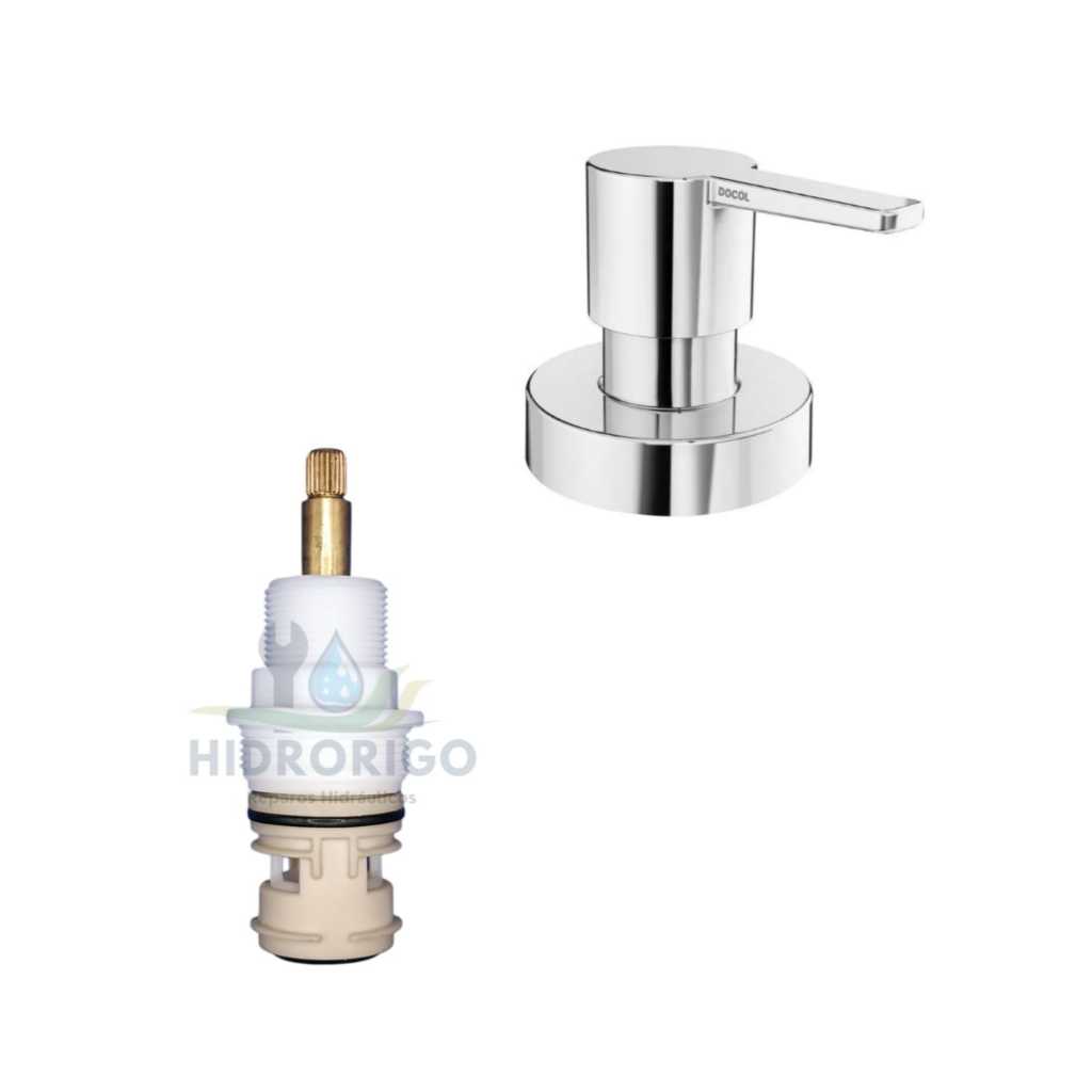 Kit Reparo Completo P/ Registro Chuveiro Basetec PVC + Acabamento Gali Docol